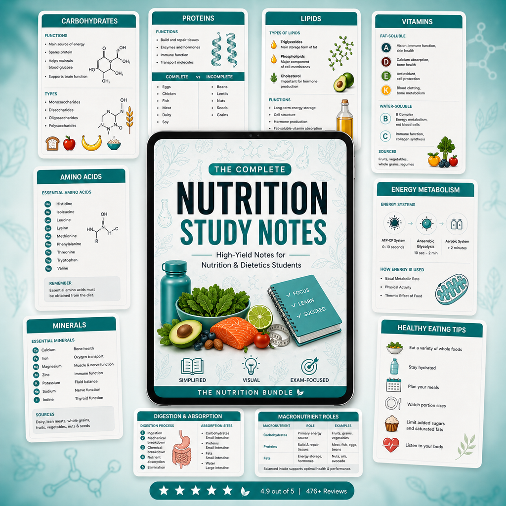 The Nutrition Study Notes